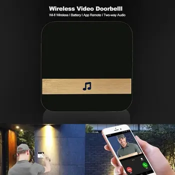 2020 Jaunu Bezvadu Wifi Tālvadības Smart Durvju Gredzenu Kameras Durvju Zvanu Ding Dong Mašīna, Video Kameras Tālrunis Domofons Drošības