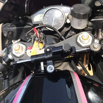 Cnc Alumīnija Regulējams Motociklu Stūres Stabilizators Amortizatoru Stiprinājuma Kronšteinu Komplekts Yamaha Yzf R6 2006-2017/ R1 2009. - 2012. Gadam Silve
