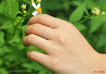 Klasiskās Četriem nagiem, gredzeni, pirksts 925 Sterling Sudraba Imitēts Diamond Kāzu Saderināšanās Gredzenu uzstādīt Jubileju smalkas Rotaslietas