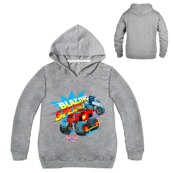 Blaze Auto Monster Mašīna, Drēbes Bērniem Hoodies Bērniem, Zēns, Meitene, topi Zēni Mētelis Bērniem Zēni Degošs Ātrumu Karikatūra sporta Krekli