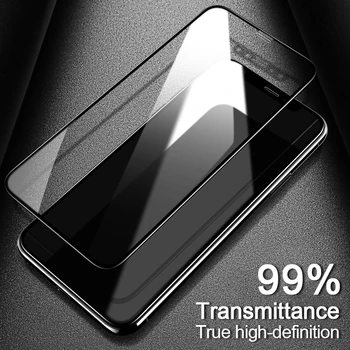 50 Gab. 0.25 mm 3D Pilnībā Segtu Aizsardzības Rūdīts Stikls iPhone 11 Pro Xs Max X Xr SE 2020 8 7 6 6s Plus Ekrāna Aizsargs, Stikls