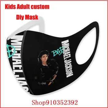 Maikls Džeksons Slikti DIY mascarilla Bērniem, pieaugušo, vīriešu, sieviešu, mazgājami atkārtoti sejas maska, pieaugušo maska ar mutes dizaina smieklīgi