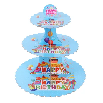 3-līmenis karikatūra sirēna dzīvniekiem baleta meitene kūka stāvēt dzimšanas dienas kauss kūka turētājs Bērniem Dzimšanas dienas ballīti Piederumi