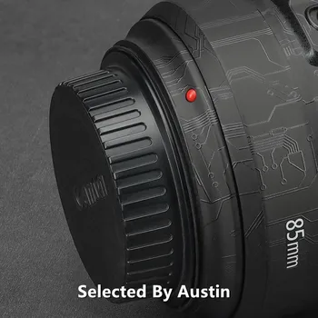 Premium Objektīvs Ādas Decal Canon EF85 f/1.4 L Ādas Anti-scratch Objektīva Aizsargs Uzlīme Wrap Filmu Aizsargs Lietā