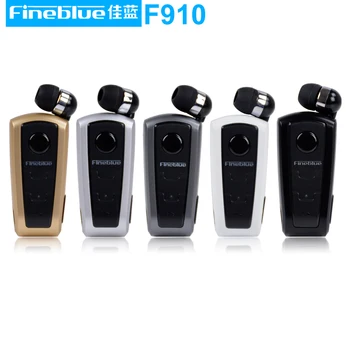 Sākotnējā FineBlue F910 Bagāžnieka Bezvadu Bluetooth Austiņas Brīvroku Austiņas Stereo Austiņas Clip Mic Tālruņa Zvanu Portatīvo