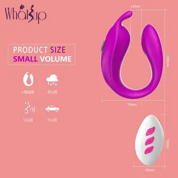 Vibrador jugetes sexuales para la mujer tālvadības bezvadu Spēcīgu G Spot Klitora seksa rotaļlietas pāriem dubulta vibrācijas