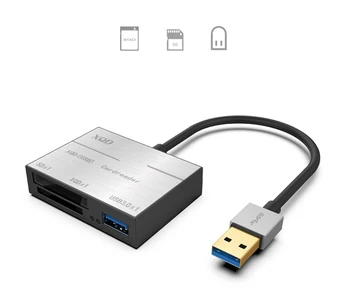 USB 3.0 / C Tipa USB C XQD atmiņas karte SD Karšu Lasītājs 500MB/s, Augsta Ātruma Kameru Komplekts Adapteris Sony M/G Sērijas Nikon Par Lexar USB XQD atmiņas Kartes