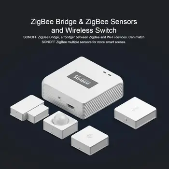 SONOFF Zigbee zbbridge SNZB-01 SNZB-02 SNZB-03 SNZB-04 ewelink sensors BASICZBR3 Smart Home Darbu ar Alexa Amazon, Google Home