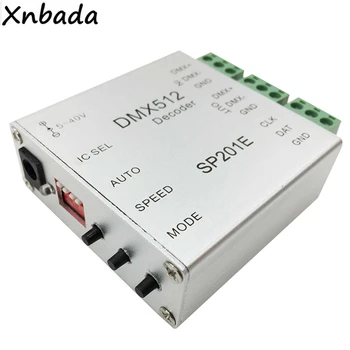 DMX512 Dekoderi Led DMX Kontrolieris WS2801 WS2811 WS2812B Led Lentes Moduļi Atbalsts 2048Pixels DC5-40V