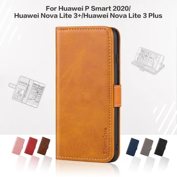 Pārsegu, Lai Huawei P Smart 2020 Biznesa Luksusa Ādas Ar Magnētu Seifs Gadījumā Huawei Nova Lite 3, Plus Tālruņa Vāciņu