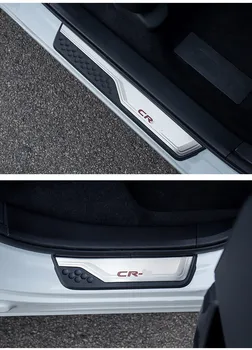 Honda CRV CR-V 2017 - 2020 2021 Ārējo Durvju Sliekšņa Aizsargs Laipni Pedāļi Pretnodiluma Plāksnes Aizsargiem, kas Ietver Apdares 4gab Auto Stils