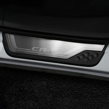 Honda CRV CR-V 2017 - 2020 2021 Ārējo Durvju Sliekšņa Aizsargs Laipni Pedāļi Pretnodiluma Plāksnes Aizsargiem, kas Ietver Apdares 4gab Auto Stils