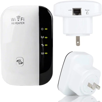 HONTUSEC Wifi Router rādiusa Bezvadu Wifi Repeater Wifi Range Extender Wi-Fi Signāla Pastiprinātājs 300Mbps WiFi Pastiprinātājs 2.4 G