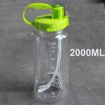 Vairumtirdzniecības Cena 1000ml 2000ml 32oz 64oz 2L Krata Sporta Ūdens Pudeles, Pārtikas Klases BPA free Herbalife Uztura ūdens pudele
