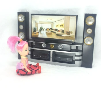 NK Viena Lelle Modes Hi-Fi TV Kinozāli Namiņš Mēbeles, Dekori Aksesuāri Barbie Lelle Par Monster High Lelle