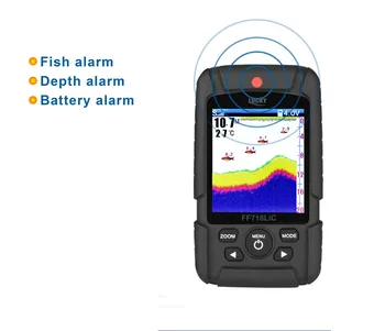LAIMĪGS Ūdensizturīgs Bezvadu Portatīvo Fish finder 0.7-100M 328ft Sensors 125kHz Sonar Frekvences Apakšējā Kontūra ūdensizturīgs zvejas
