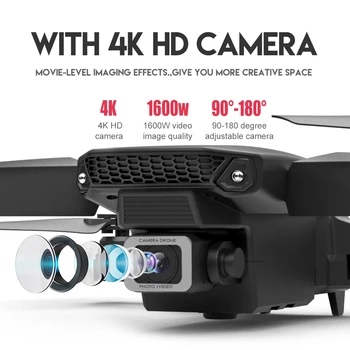 Profesionālās RC Dūkoņa ar Dual Camera HD (4k WIFI FPV Platleņķa Locīšanas Dūkoņa 1080P Tālvadības pults Rc Quadcopter Dāvanu Rotaļlieta, Dron