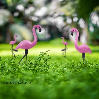 LED Putnu Lampas Flamingo Saules Enerģijas Gaismas Āra Žogu Gaismas, Pagalms, Dārzs, Saules Led Lampas, Ūdensizturīgs Ārpus Deco Saules Gaismas