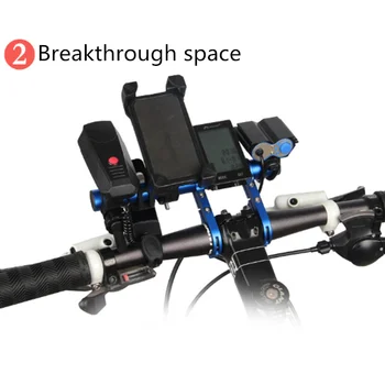 Kalnu velosipēdu aksesuāri oglekļa šķiedras multi-funkciju, stūres pagarinājums pagarinājums alumīnija sakausējuma skavu izjādes iekārtas