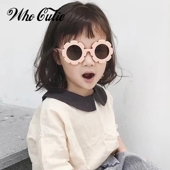 KAS CUTIE Apaļā Puķu bērniem saulesbrilles Zīmola Dizainere, Meitene, Zēns, Aizsargbrilles Cute Baby Saules brilles UV400 Objektīvs Toņos Bērniem Toddler