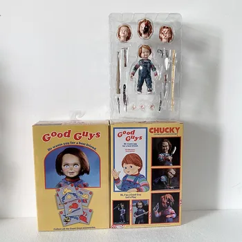 10cm 4inch NECA Childs Spēlēt Labi, Puiši, Ultimate Chucky Rīcības Attēls Kolekcionējamus Modelis Rotaļlietas Lelle