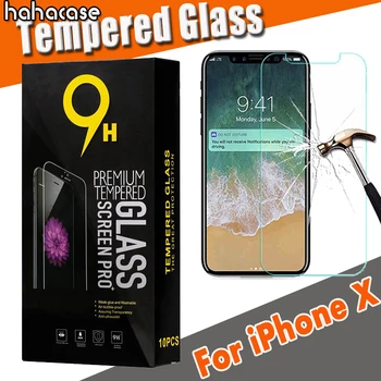 50gab Rūdīta Stikla Ekrāna Aizsargs 2.5 D 9H iPhone 12 Mini 11 Pro Max XS XR X 8 7 6 6S Plus SE 5 Filmu Aizsargs Ar Paketi