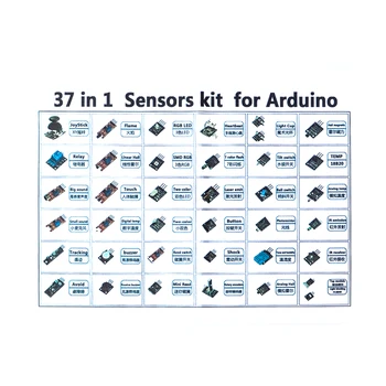37 Veida Sensoru Komplekts Modulis ar Akrila Īpašu komponentu rūtiņu Arduino