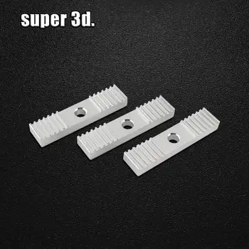 10pcs Reprap DIY GT2 Laika Jostas Stiprinājuma Gabals Alumīnija Sakausējuma Zobu piķis 2mm Skava Fiksētu Klipu 9*40mm CNC 3D Printera daļas