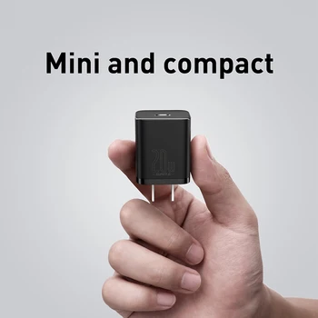 Baseus USB C Lādētājs 20W MUMS Plug iPhone 12 Pro Max Atbalsta Veids C PD Ātrās Uzlādes Portable Tālruņa Lādētāju ForiP 11 Pro Max