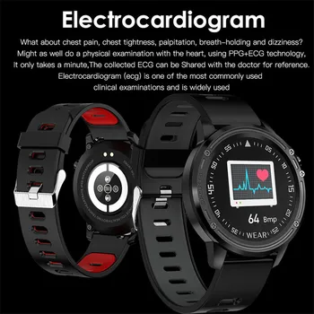 320mAh Gorilla Smart Skatīties Vīrieši IP68 Peldēt Reloj AP EKG PPG Smartwatch Sportwatch Apple/Xiaomi/Huawei VS Mi Grupa 4/Fit bitu 5
