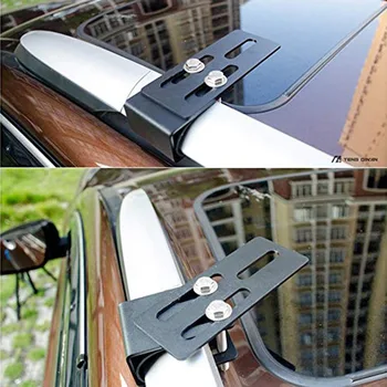 1Pair Universālu Auto, LED Gaismas Josla Montāžas Kronšteins Offroad SUV Auto Jumta Bagāžnieks Montāžas Kronšteins Darba Lampas Statīvs Turētājs