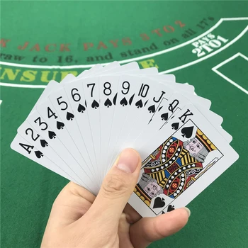 Pokera 4 Komplekti/Daudz 2 Krāsu Plastmasas Playing Poker Kartes, Sarkanā Un Zilā Baccarat Texas Hold ' em PVC Ūdensnecaurlaidīga 58*88mm Kāršu Spēle