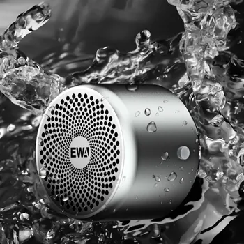 Bluetooth Portable Speaker IP67 Waterproof Mini Metāla Smago Bass Mazo Tērauda Lielgabals Skaņas Kolonnu ar Radiatoru Gadījumā somiņa