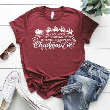 Iespējams, Jūs Nekad Nevar Būt Pārāk Pieaudzis Līdz T-Krekls Funny Ziemassvētku Krekls Vintage Ziemassvētku Priekšvakarā Brīvdienu Krekli Unisex Ziemassvētki Santa Grafiskais Tee