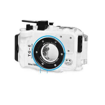 SeaFrogs Zemūdens Niršanas Kameras Korpuss Gadījumā Olympus TG-6 60m/195ft Ūdensizturīgs Kameras Soma TG6