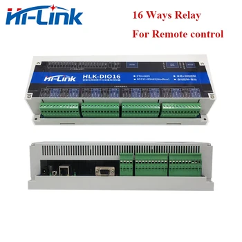 16 Kanālu / Veidos Wifi Relejs HLK-DIO16 atbalsta RJ45 RS232, RS485, Tālvadības slēdzis, relejs