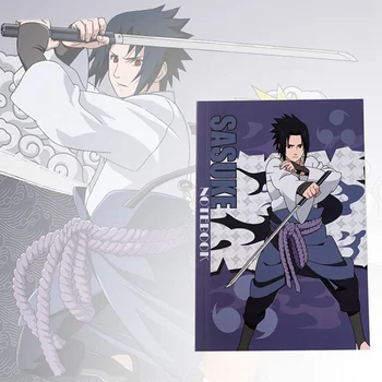 Japānas Anime Naruto Uzumaki Grāmatiņa Uchiha Itachi Piezīmju Grāmatu Sasuke Plakātu Segtu Notepad Organizators Grafiku, Grāmatu Stacionārā