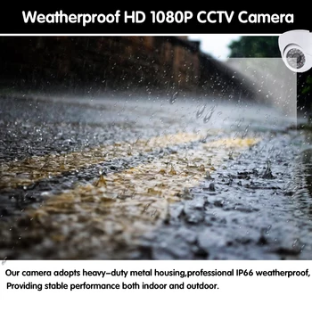 Mājas Iekštelpu āra Balto Kupolu kameras IS-CUT 2.0 MP 1080P AHD Kamera Nakts Redzamības AHD-H CCTV Kameru novērošanas sistēmas mājās