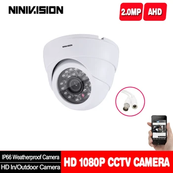 Mājas Iekštelpu āra Balto Kupolu kameras IS-CUT 2.0 MP 1080P AHD Kamera Nakts Redzamības AHD-H CCTV Kameru novērošanas sistēmas mājās