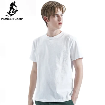 Pionieru Nometnes 2019 Vasaras T-Krekls Vīriešiem No Kokvilnas tīrtoņa Krāsas Pure color T-krekls Augstās Kvalitātes Topi Vīriešu ADT901197