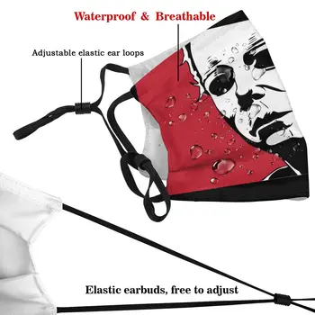 Retro Mike Myers Unisex Atkārtoti Sejas Maska Šausmu Anti Dūmaka Putekļu Masku Ar Filtru Aizsardzības Vāciņu Respiratoru Muti Purns