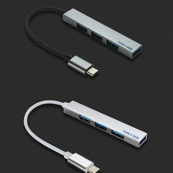 USB C HUB 2.0 Type C 3.0 4 Portu Sadalītājs Daudzu OTG Adapteri Lenovo Xiaomi Macbook Pro 13 15 Gaisa Pro PC Datoru Piederumi