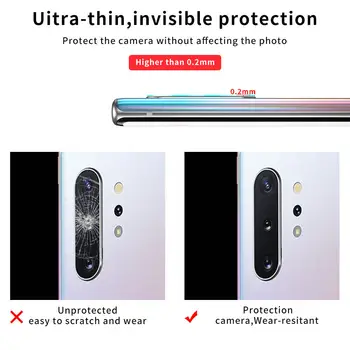 10pcs Atpakaļ Objektīvs Rūdīta Stikla Samsung Galaxy Note 8 9 10 Pro S8 S9 S10 Plus S10E S10 Kameras Ekrāna aizsargplēvi