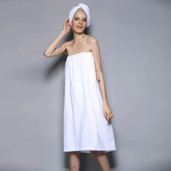 Vienkārša Viesnīca ceļojumu vannas dvielis kokvilnas sexy peldmēteļi sieviešu washcloth gadījuma homewear halāti, lai dāmas Vannas klp halāti