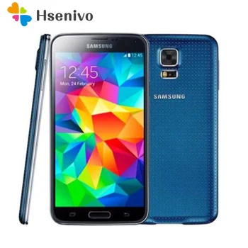 Atbloķēt Oriģināls Samsung Galaxy S5 Mobilo Telefonu I9600 G900F mobilais 5.1 collu WIFI GPS 16MP Kamera, GPS, telefons Bezmaksas piegāde