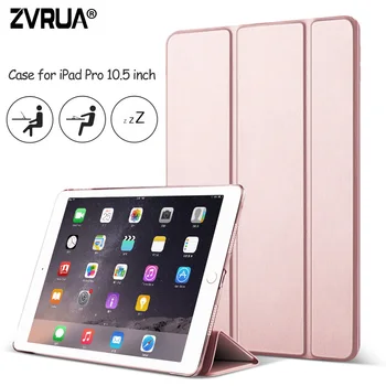 Gadījumā Jauno iPad Gaisa Pro 10.5 collu 2019 , ZVRUA YiPPee Krāsu Ultra Slim PU ādas Smart Cover Magnēts pamosties miega Pro10.5