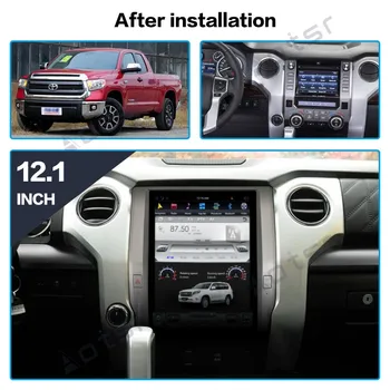 Android 9.0 Tesla stila Auto DVD Atskaņotājs, GPS navigācijas Toyota Tundra Sequoia-2018 Automašīnas radio, atskaņotāju, Auto stereo galvas vienības