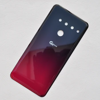 ZUCZUG Jaunu Oriģinālu Stikla Akumulatora Vāciņu Par LG G8 ThinQ Aizmugures Mājokļu Atpakaļ Gadījumā, ja Ar Kameras Objektīvs+Logo