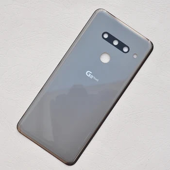 ZUCZUG Jaunu Oriģinālu Stikla Akumulatora Vāciņu Par LG G8 ThinQ Aizmugures Mājokļu Atpakaļ Gadījumā, ja Ar Kameras Objektīvs+Logo