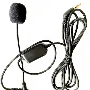 3.5 mm VIP Austiņu Kabeli ar Mikrofonu, lai Boompro Spēļu Austiņas VMODA Crossfade M100 LP LP2 M80 Audio Līnijas ar skaņas Izslēgšanas Slēdzis